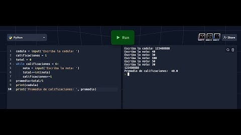 Calcular promedio con Python