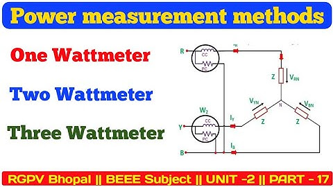 One Wattmeter method || Two Wattmeter method || Three Wattmeter method || @MAYAELECTRICALKNOWLEDGE