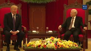 20171111 President Trump Participates in an Expanded Bilateral Meeting with the Secretary General of