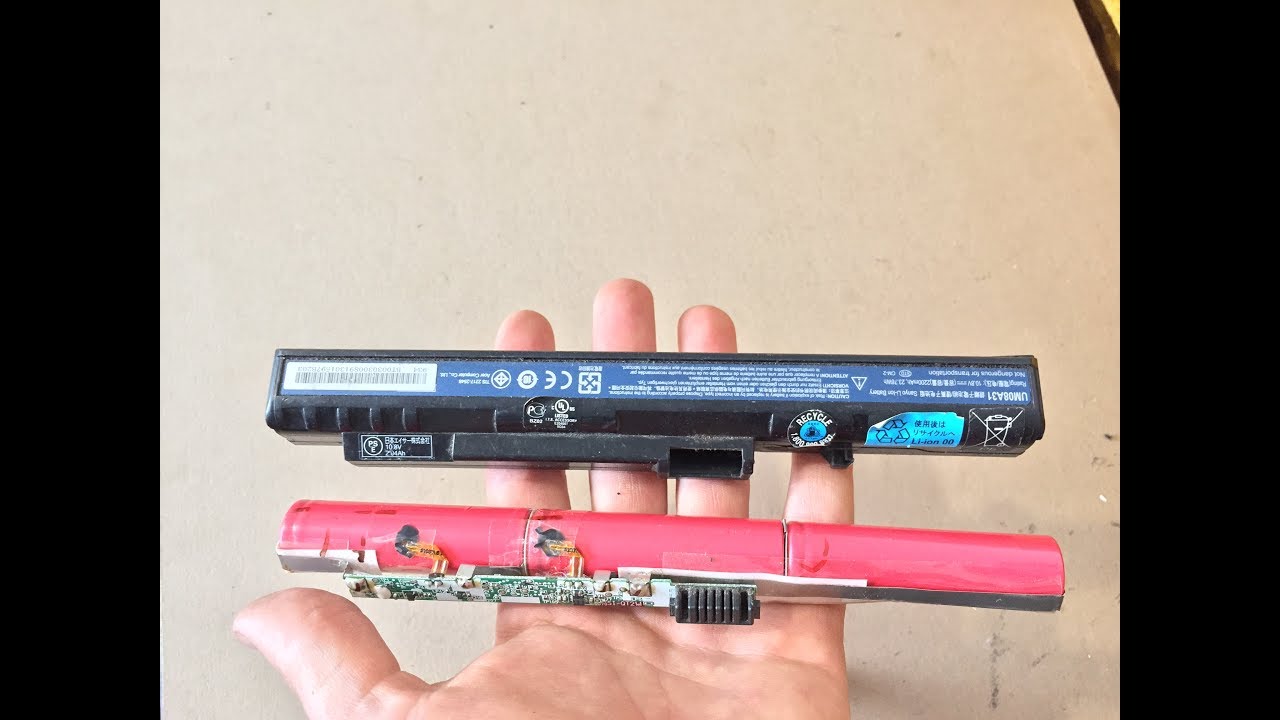 Teardown Battery: safety Case &amp;amp; Cells   Acer Aspire One A110 SANYO cell`s