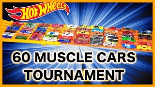 HOT WHEELS 60 MUSCLE CAR ELIMINATION DRAG RACE TOURNAMENT !!! screenshot 4