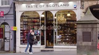Taste Of Scotland Edible Souvenir Shop On The Royal Mile In Edinburgh, UK