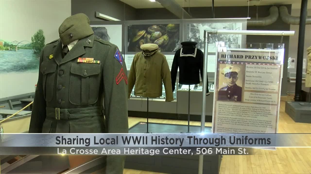 Sharing La Crosse's WWII history through uniforms - YouTube