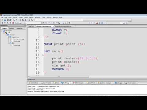 ภาษาซีพลัสพลัส CPP 120 SeparateCompileInCodeBlock