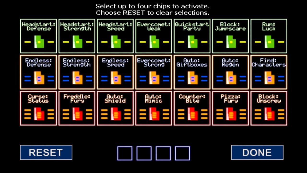 Fnaf World Simulator All Chips