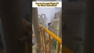 Silver Extraction from Waste Solar Panels | Silver Electrolysis Cell #solarrecycling #silverrecovery