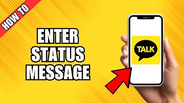 How To Enter Status Message On Kakao Talk App