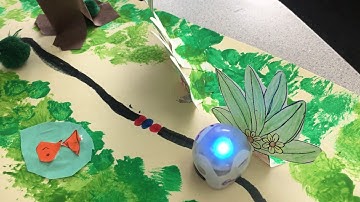 Ozobot makes stops in the rainforest