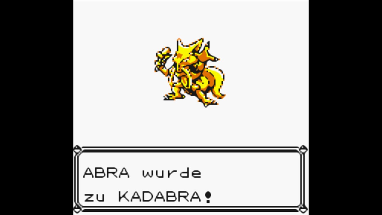 Pokemon GELB 12 Abra entwickelt sich zu Kadabra YouTube