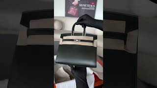 Unbox perfection! 🍊 100% manual saddle stitch B25  Pure art  ✨ #birkin #luxury #handmade
