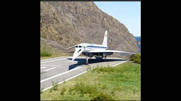 Impossible Takeoff Supersonic Tupolev TU-144D from Shortest Runway  #shorts