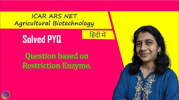 ICAR ARS NET Agricultural Biotechnology | Solved PYQ | Solving Questions with Gauri ma’am