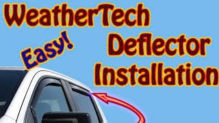 How to Install WeatherTech Air Deflectors On a Sierra or Silverado  How to Install WeatherTech Clips