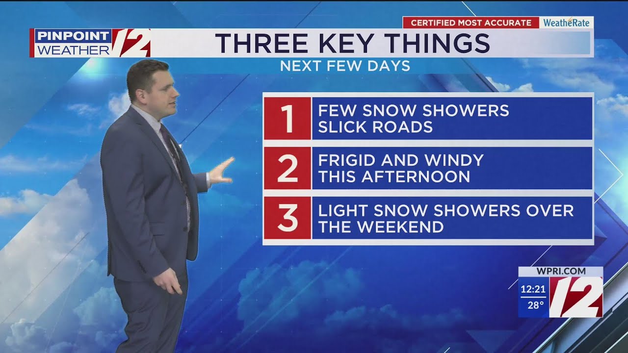 WPRI 12 Weather Forecast 1/9/25: Brief Snow Shower, Cold, Windy Today ...