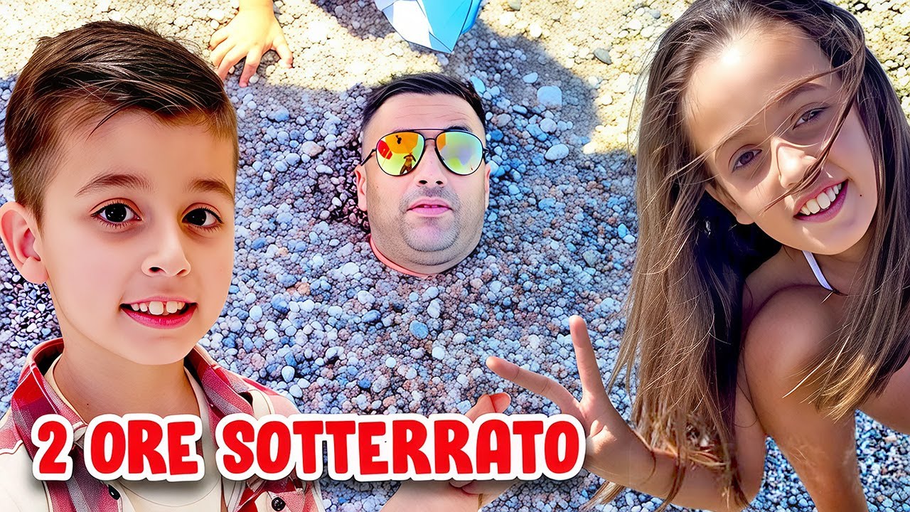 SOTTERRIAMO PAPA' IN SPIAGGIA PER 2 ORE MA NEL FRATTEMPO.....