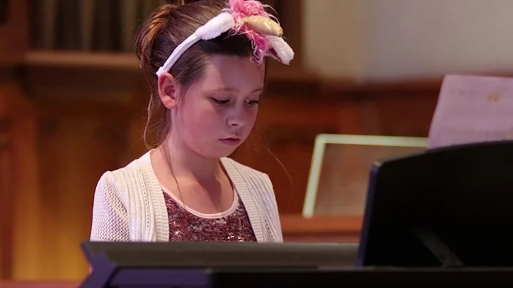 Sierra Causey plays piano at the Halloween 2018 Pi...