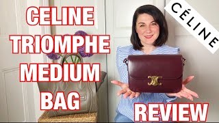CELINE Triomphe Medium Bag: Review, Pros and Cons, What Fits and Mod Shots