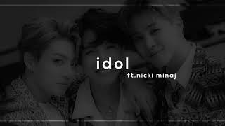 BTS - idol ft. nicki minaj (slowed + reverb)