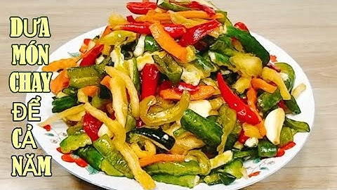 Cách LÀM DƯA MÓN CHAY NGON GIÒN RỤM,LÀM MỘT LẦN ĂN CẢ NĂM,Chay Huệ Hoàng Vlog