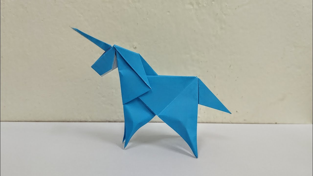 How To Make a paper Origami Unicorn - Origami Unicorn Easy - Origami Tutorial