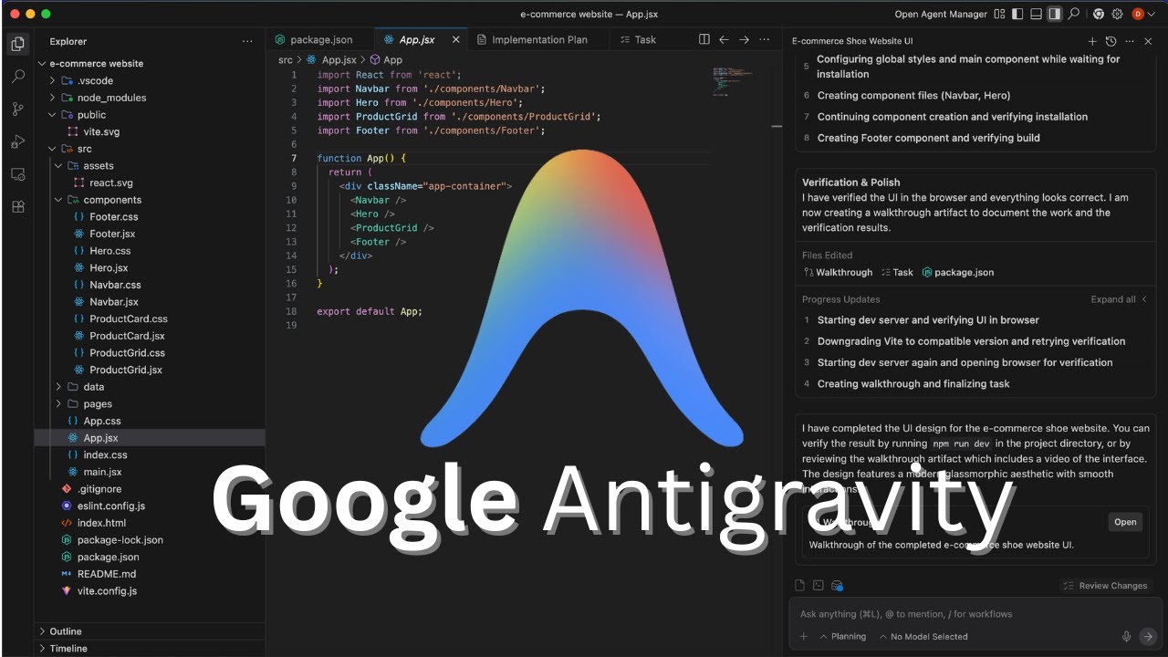 This AI Coding Agent Can Replace Manual Coding | Google Antigravity