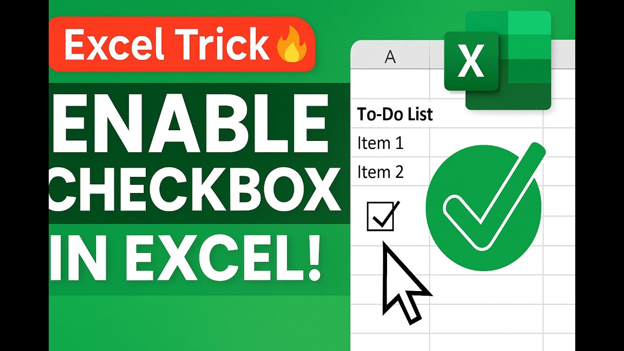 How To Enable Checkbox In Excel