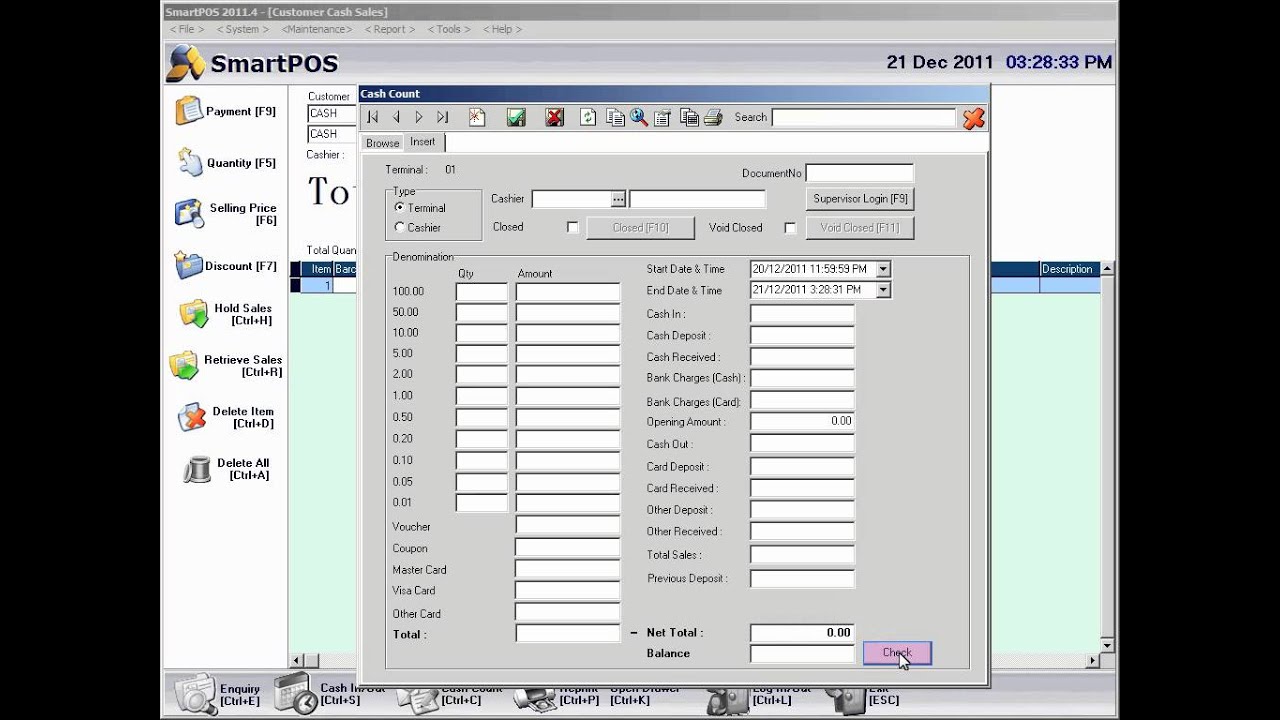 Smart POS Cash Count Tutorial