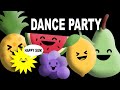 Happy sun sensory  fruit dance party  fun animation and music  high contrast