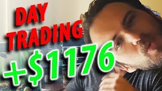 LIVE DAY TRADING... HOT STREAK!!! $1176