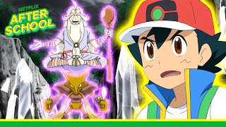 Ash \& Lucario Battle for Lucarionite! 💎 Pokémon Master Journeys | Netflix After School