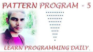 Write a star pattern program in c to print apposite pyramid || By Gajendra