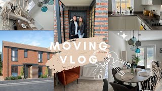 GETTING THE KEYS TO OUR FIRST HOUSE! (moving vlog \& house tour) | Danielle Rose