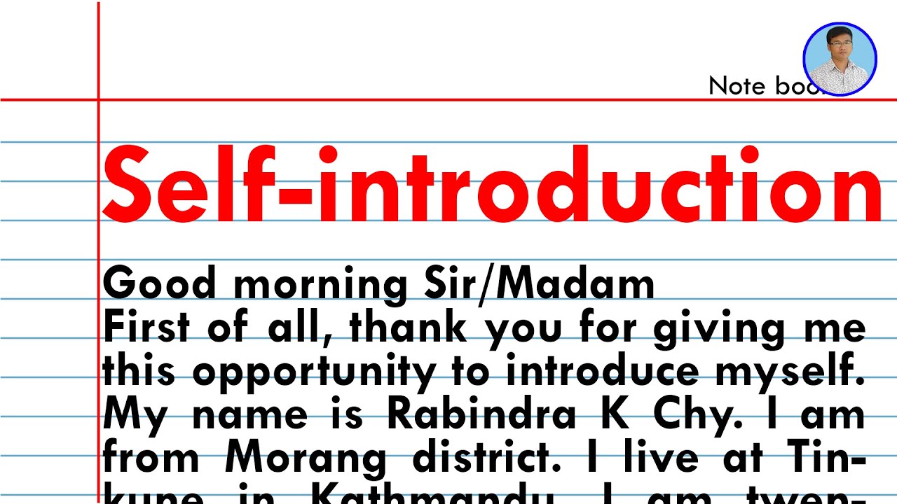 Self Introduction Interview । On Yourself In English - Youtube