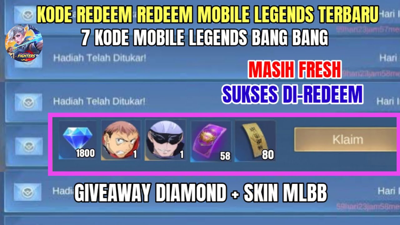 BURUAN! 7 KODE REDEEM ML TERBARU KODE REDEEM MOBILE LEGENDS HARI INI ...