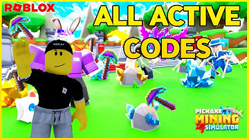 ⛏️ALL ACTIVE CODES for PICKAXE MINING SIMULATOR ⛏️ Codes For Pickaxe Mining Simulator ⛏️Roblox⛏️2023