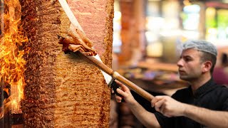 Doner Kebab ตุรกีที่น่าทึ่ง | Doner Kebab มากกว่า 100 กิโลกรัมทุกวัน | อาหารตุรกี