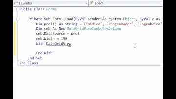Usando o DataGridView com ComboBox em VB.NET
