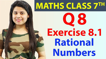 Q 8(i to vii), Ex 8.1 - Rational Numbers - Chapter 8, Maths Class 7th - NCERT, CBSE