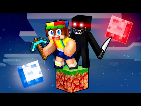 Surviving a STALKER One Block In Minecraft!