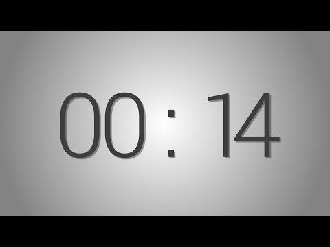 14 Seconds countdown Timer - 5 beep at the end | Simple Timer (fourteen sec)