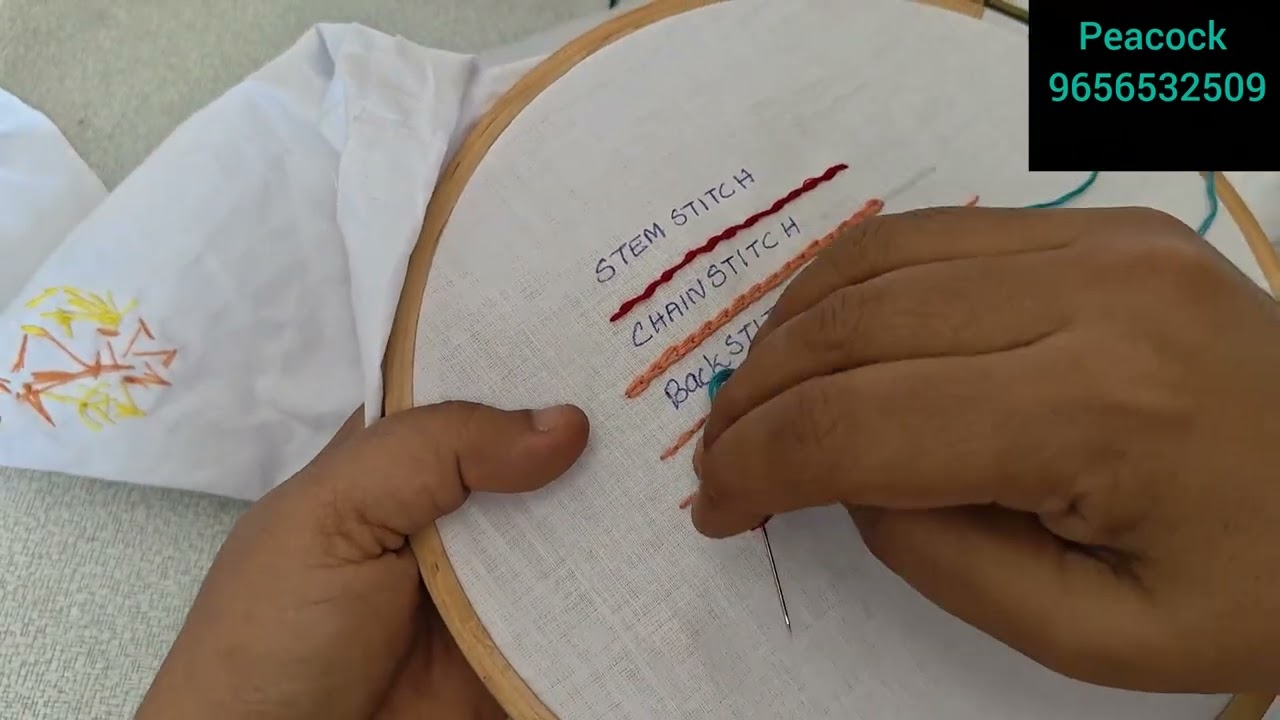 Whipped running stitch 