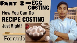 How to Egg 🥚 Costing in Recipe📚, 1 egg and 1 Tray, recipe costing, Costing screenshot 5