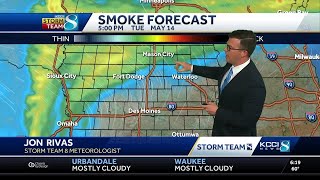 Drying out before more mid-week rain chances