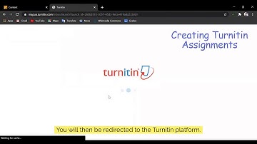 Creating Turnitin Assignments