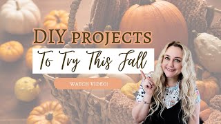 🍂 DIYs to FALL for!!! 🍂 High End Look on a Budget | Home Decor