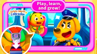 Always use a Car Seat | Sheriff labrador's Safety Tips | Cartoon for kids | Babybus Games