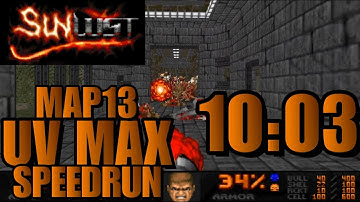 Doom: Sunlust MAP13: "Ruins of Skana" UV Max in 10:03