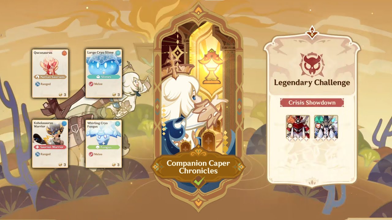 Companion Caper Chronicles | Trek Through The Rasping Desert | Genshin Impact