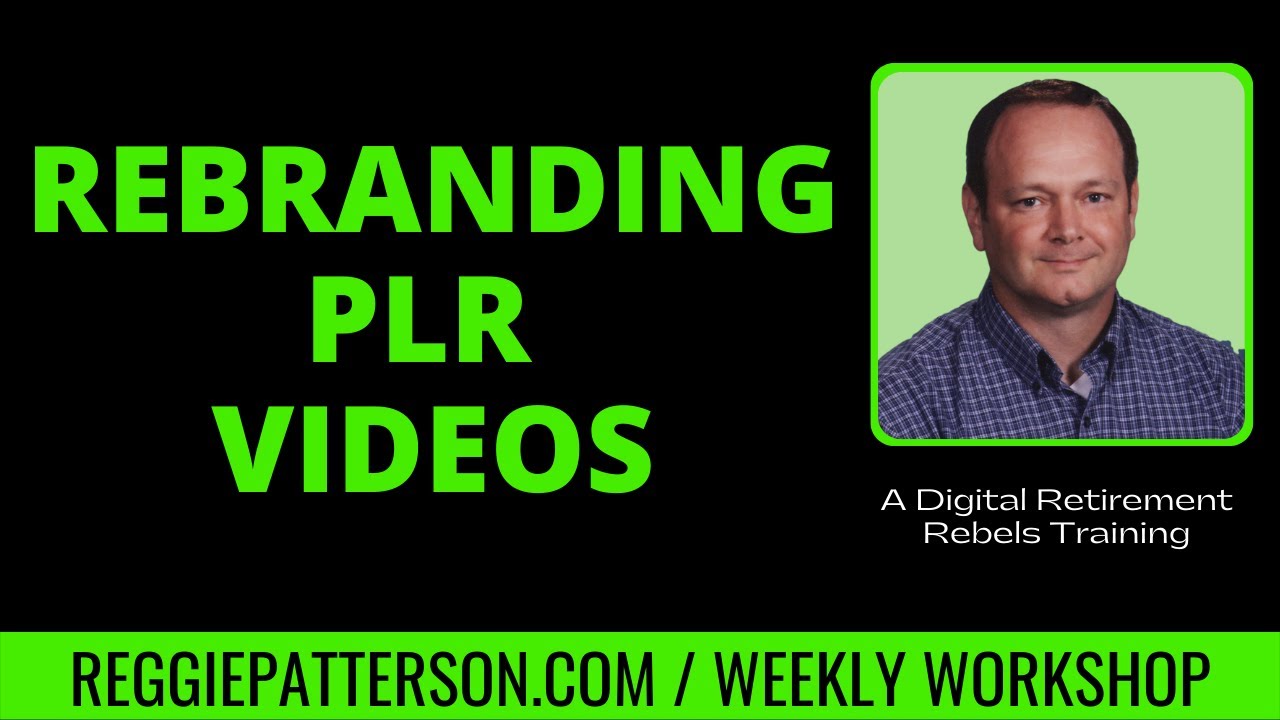 How To Rebrand PLR Videos - YouTube