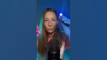 Gentle ASMR Eye Exam to help you sleep 😴 #asmr #asmrroleplay #lighttriggers